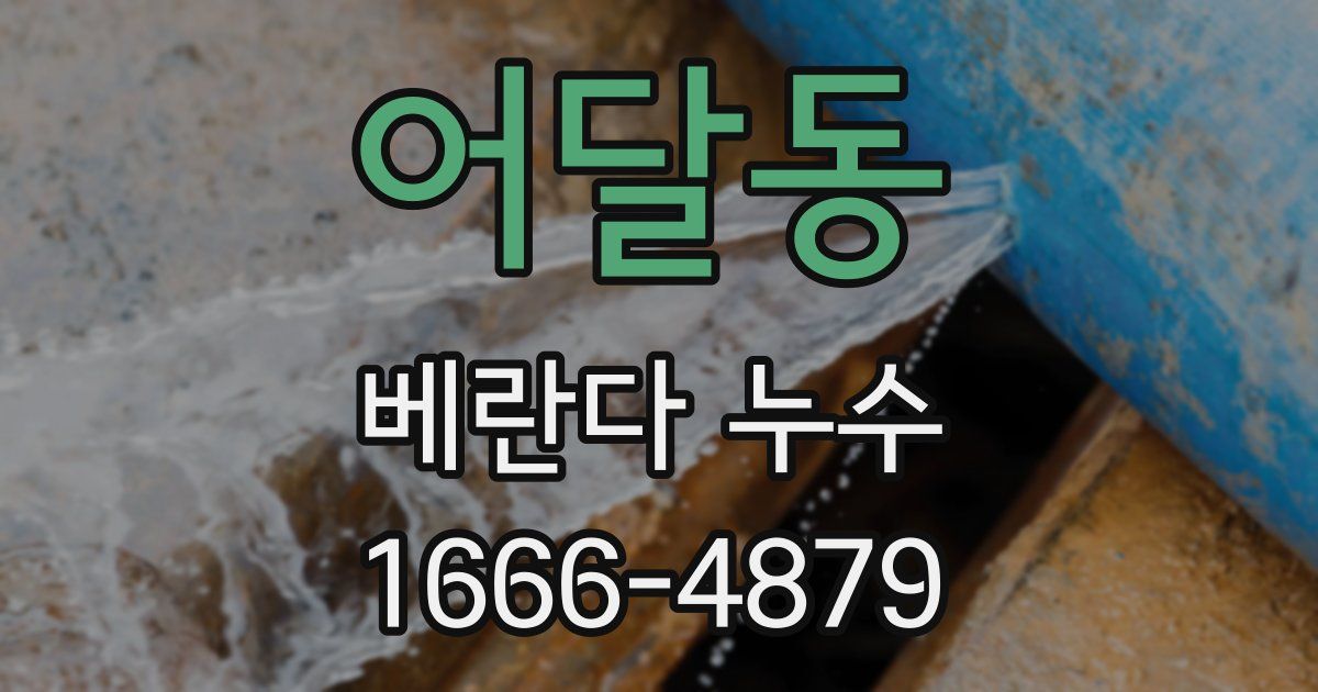 어달동 베란다 누수