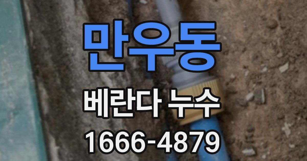만우동 베란다 누수