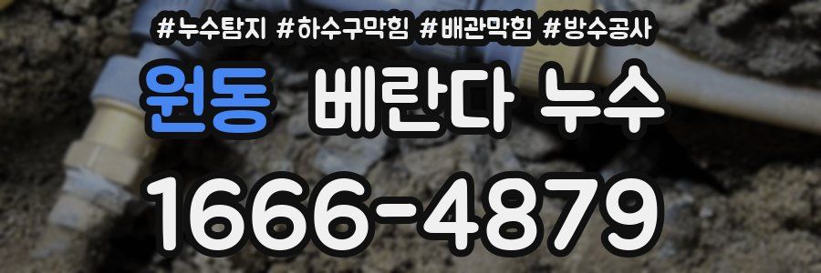 원동 베란다 누수