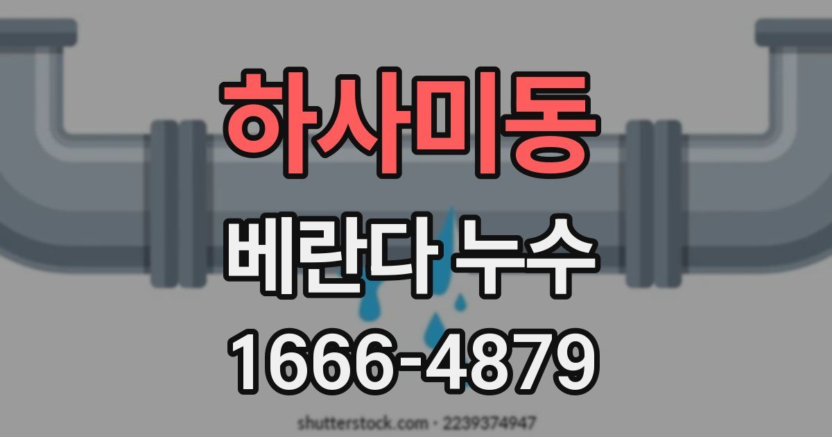 하사미동 베란다 누수