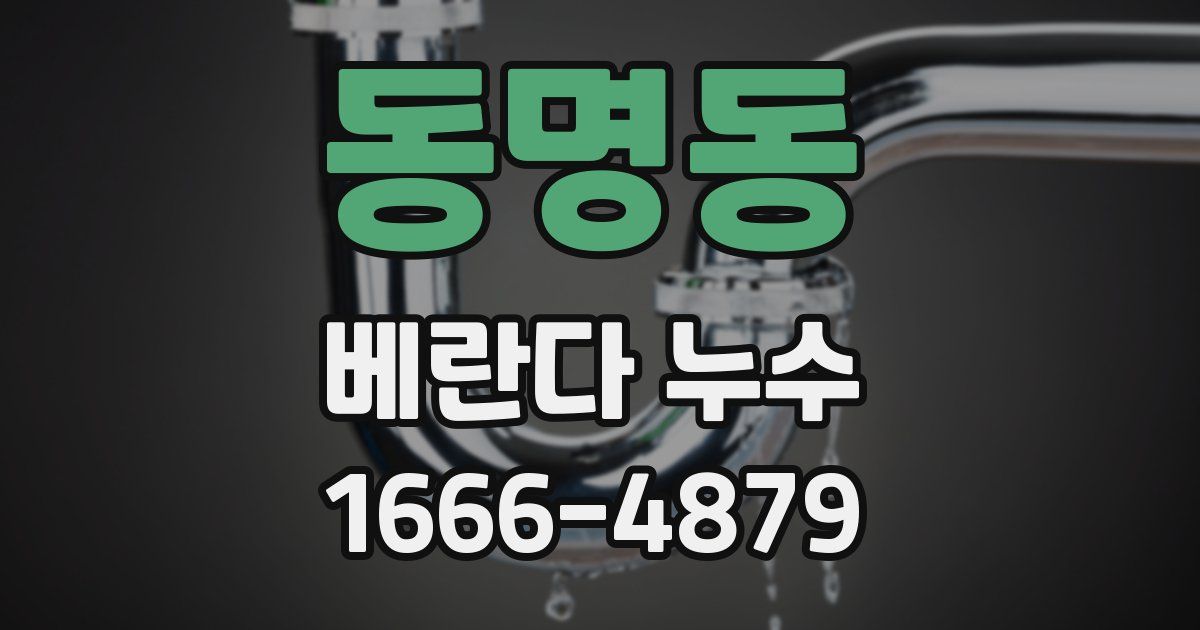 동명동 베란다 누수
