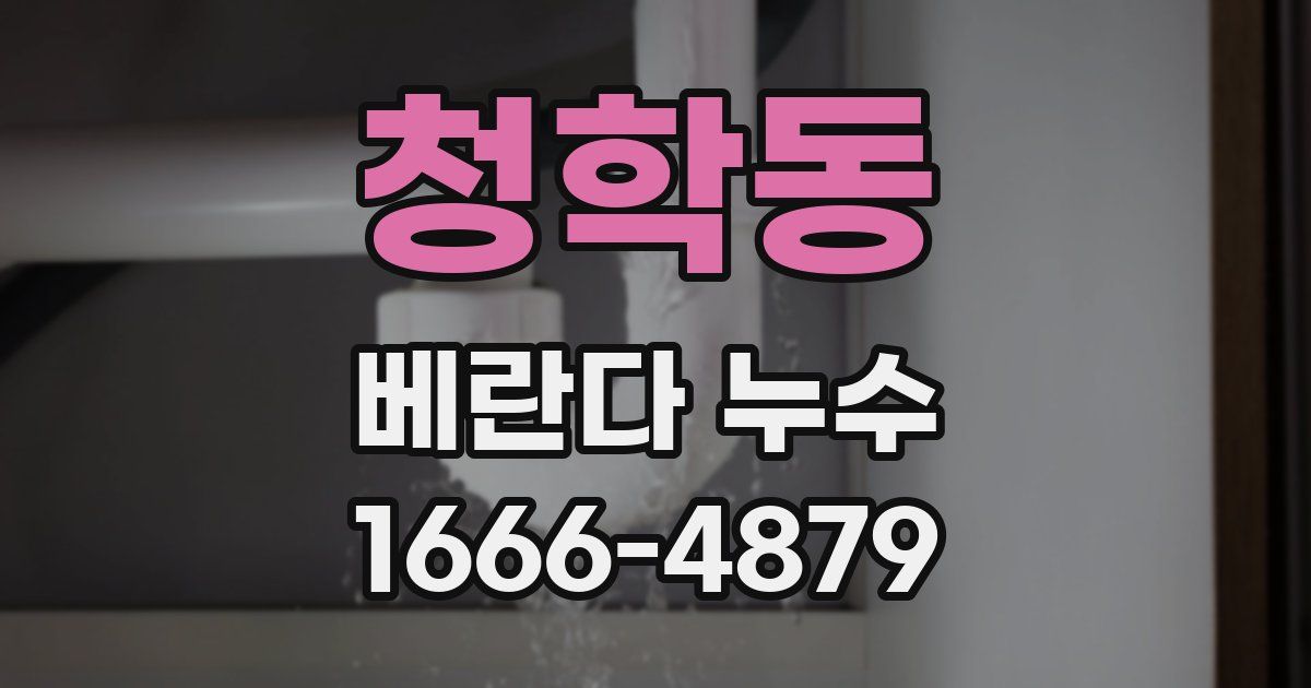 청학동 베란다 누수