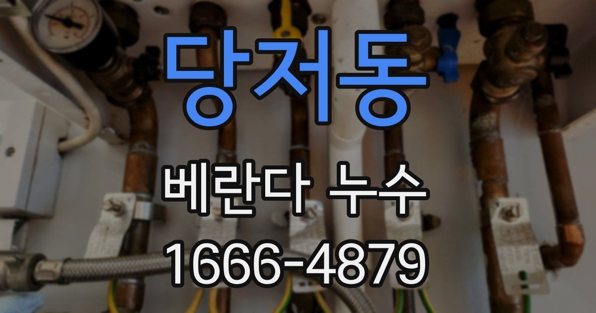 당저동 베란다 누수
