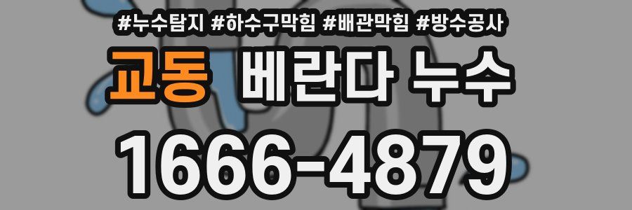 교동 베란다 누수