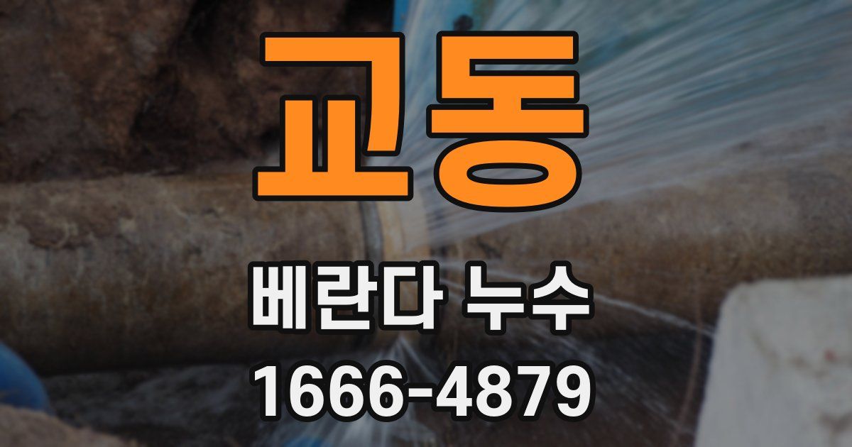 교동 베란다 누수