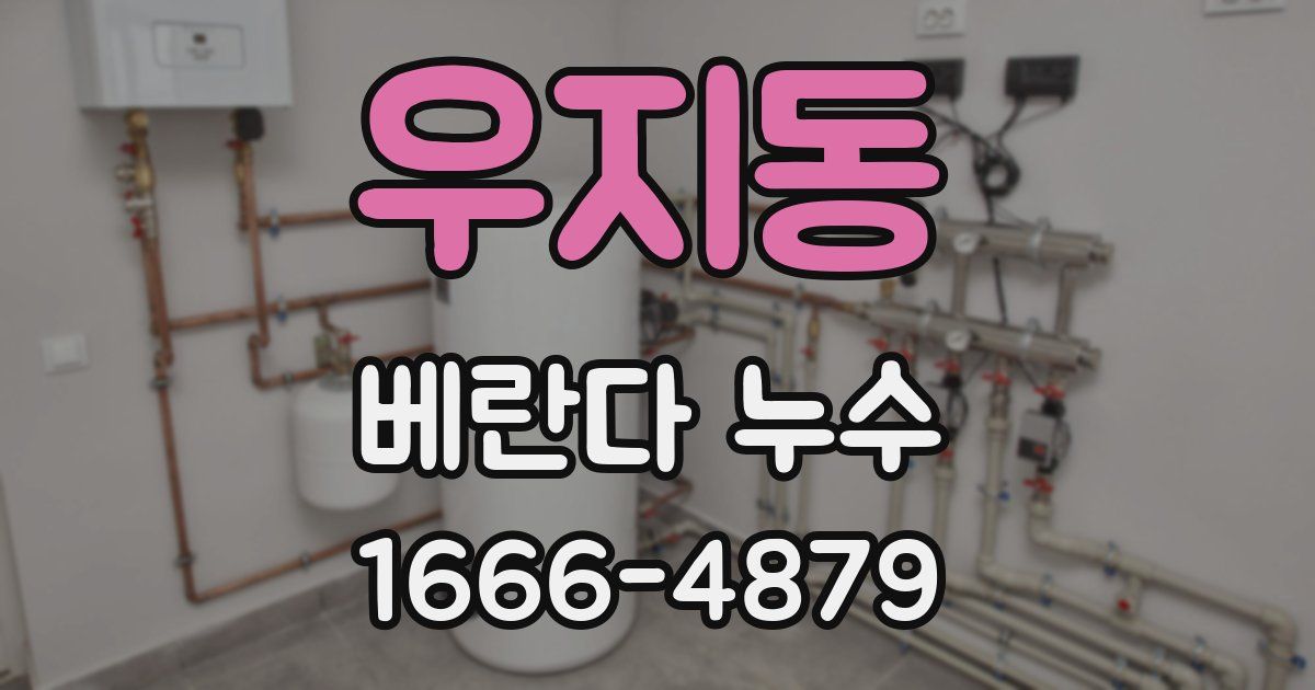 우지동 베란다 누수