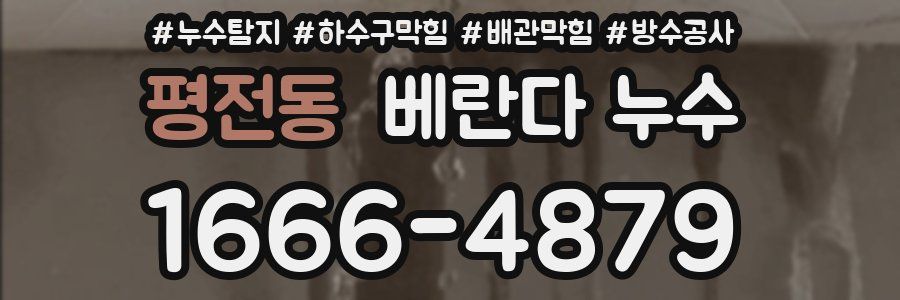평전동 베란다 누수