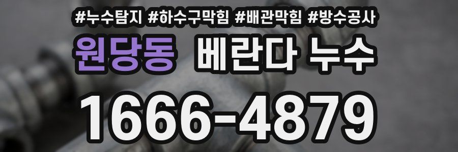 원당동 베란다 누수