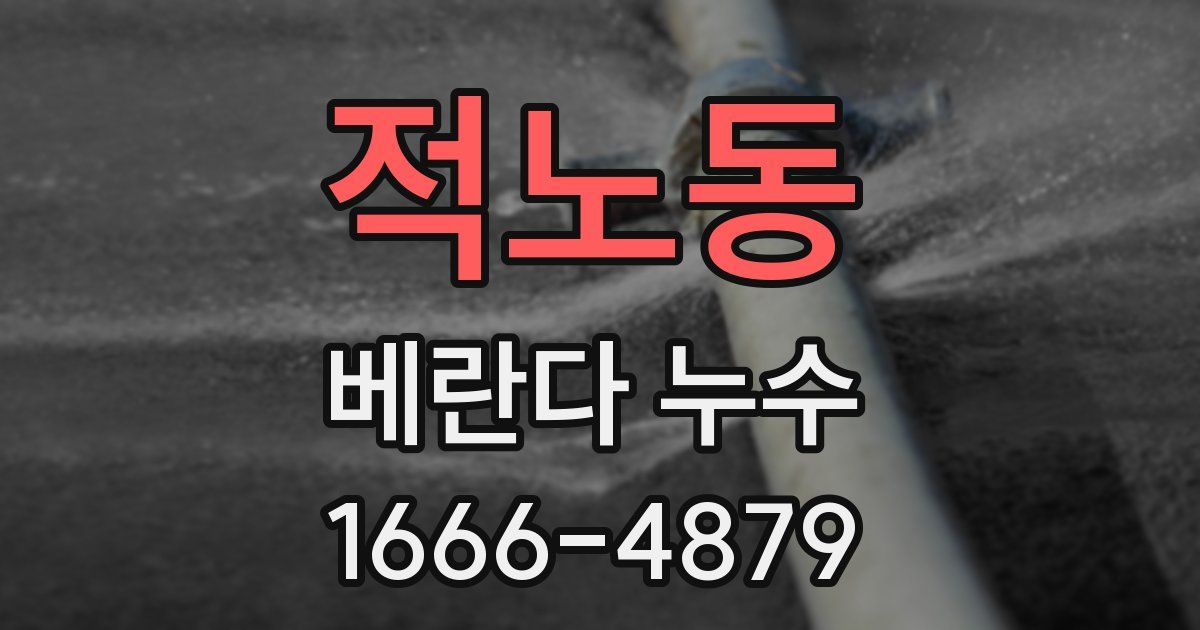 적노동 베란다 누수