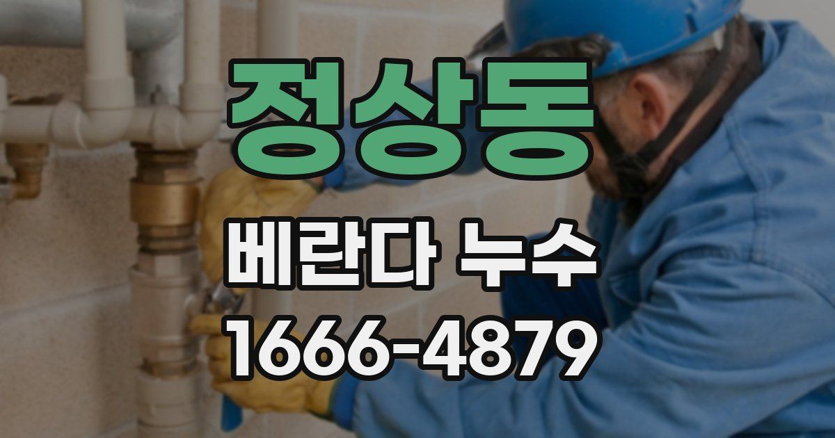 정상동 베란다 누수