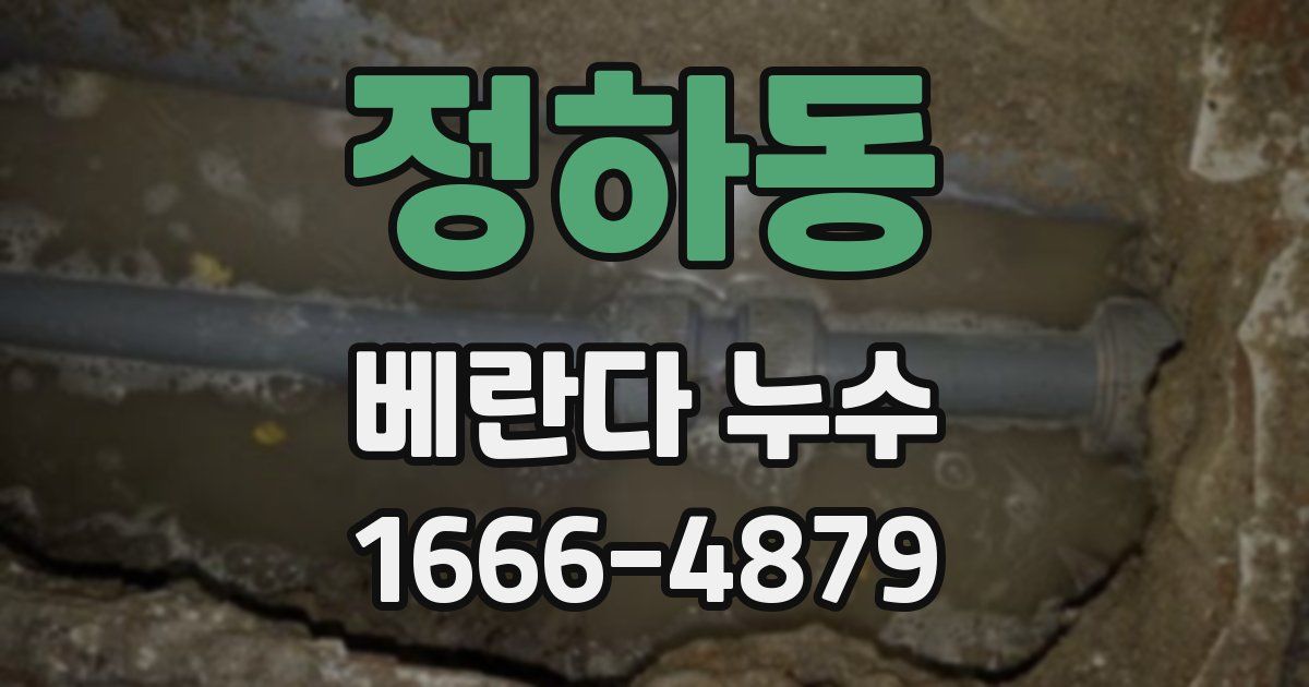 정하동 베란다 누수