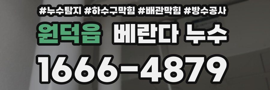 원덕읍 베란다 누수