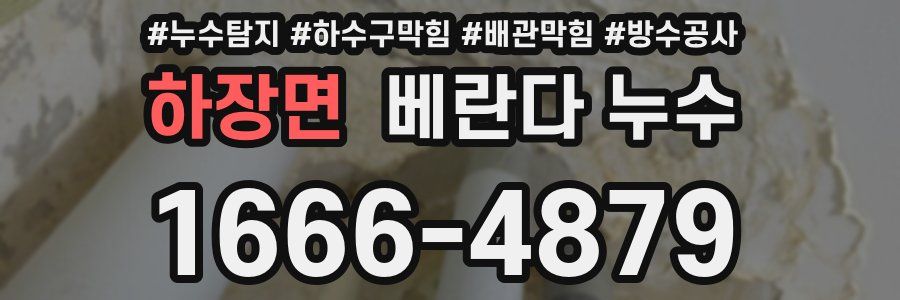 하장면 베란다 누수