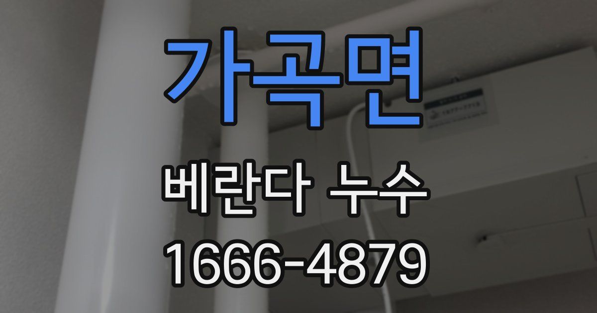 가곡면 베란다 누수