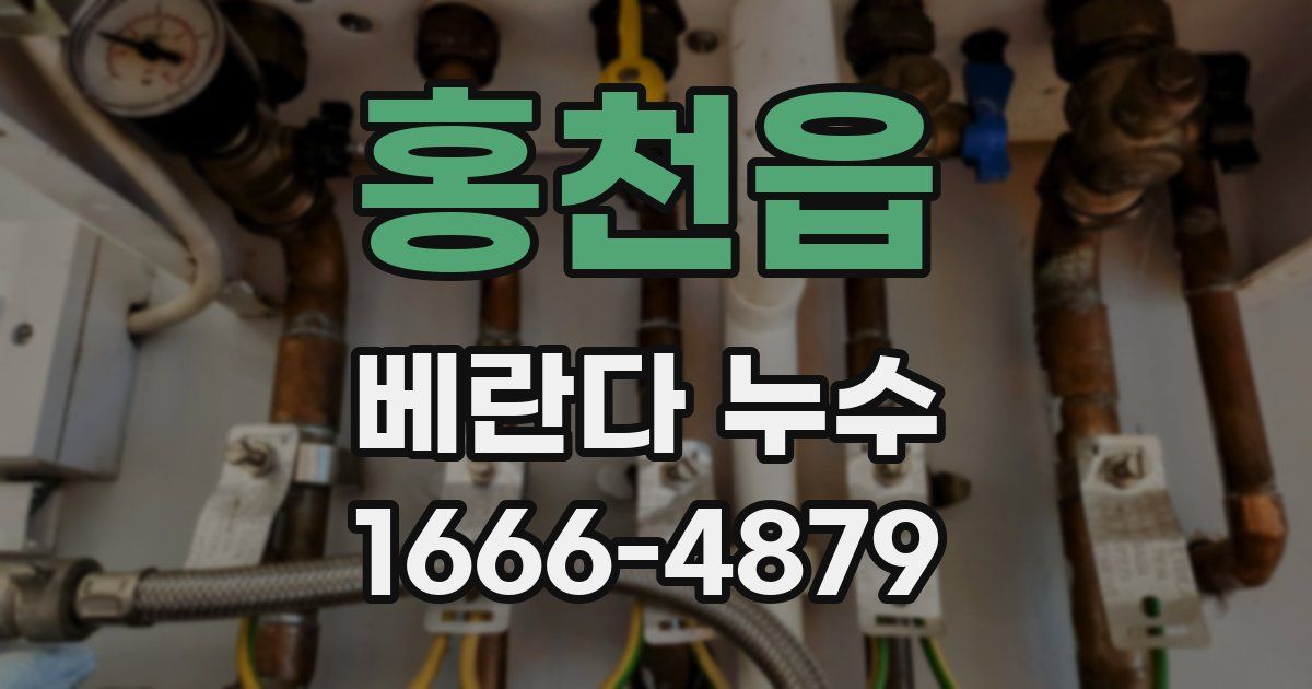 홍천읍 베란다 누수