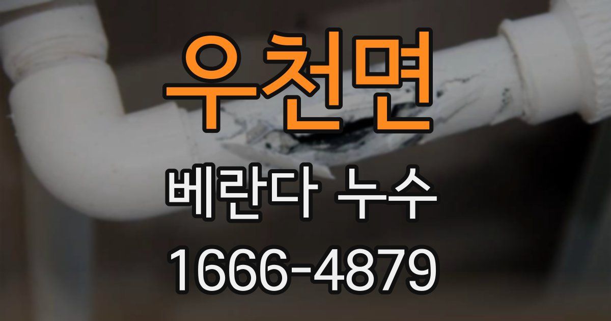 우천면 베란다 누수