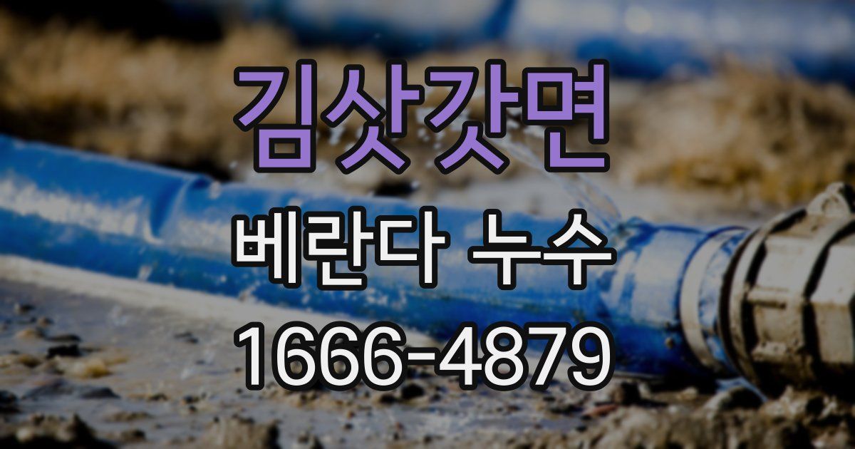 김삿갓면 베란다 누수
