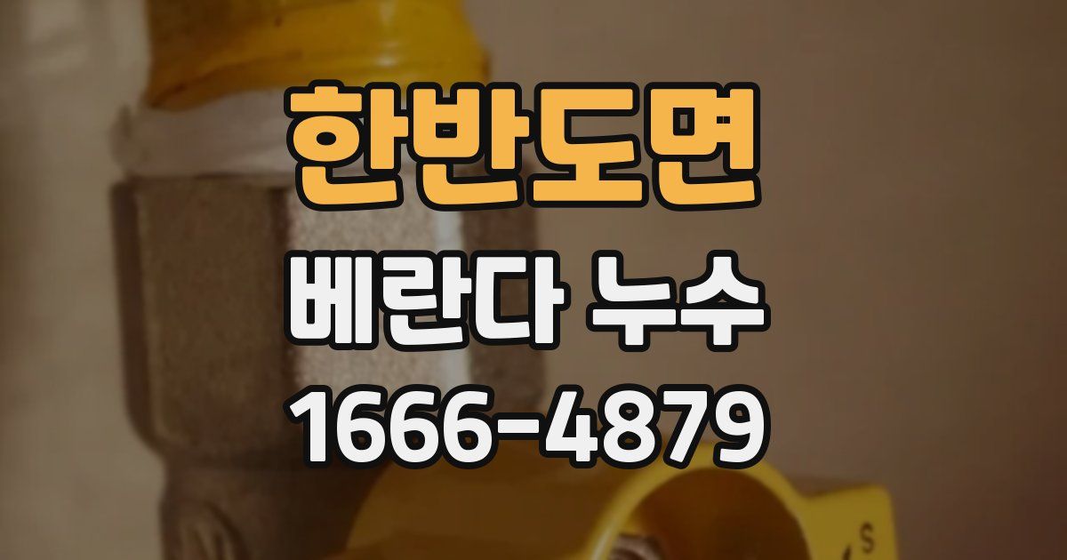한반도면 베란다 누수