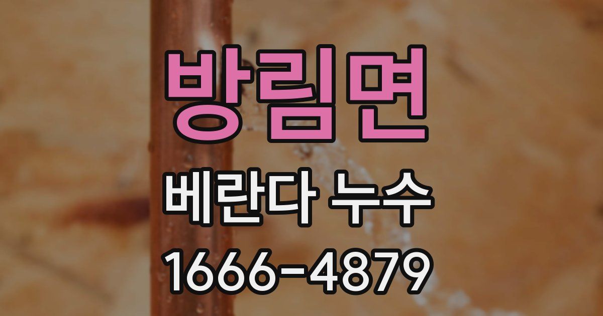 방림면 베란다 누수