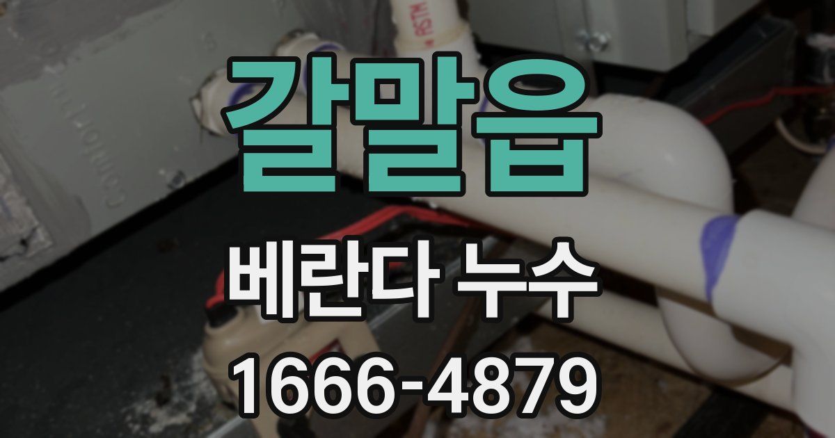 갈말읍 베란다 누수