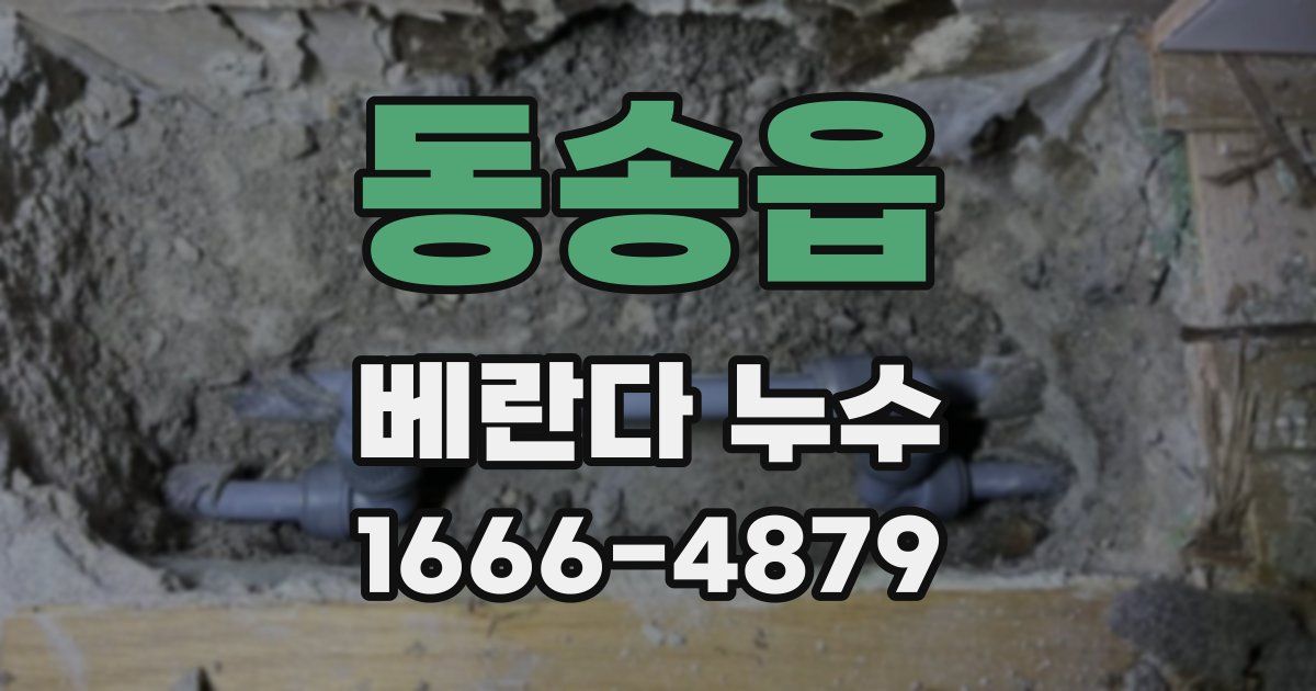 동송읍 베란다 누수