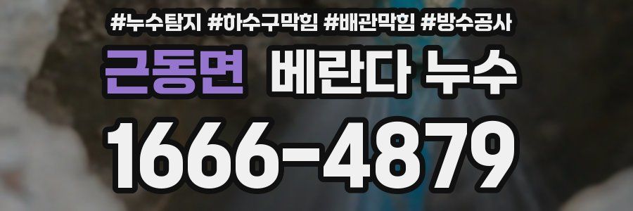 근동면 베란다 누수