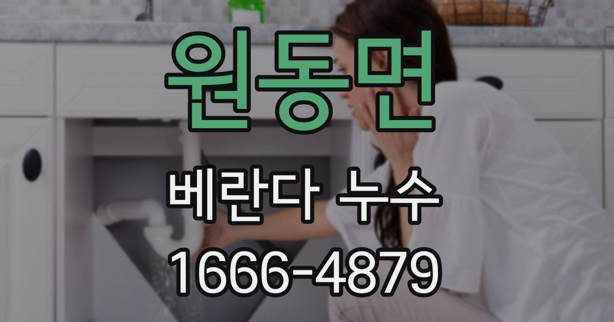 원동면 베란다 누수