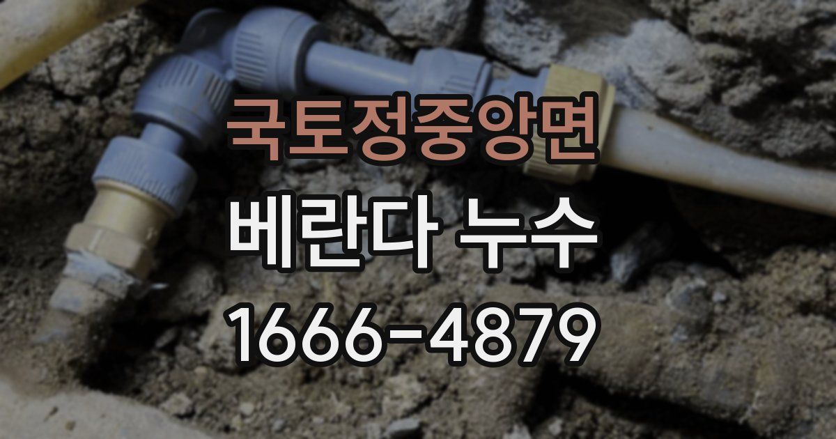 국토정중앙면 베란다 누수