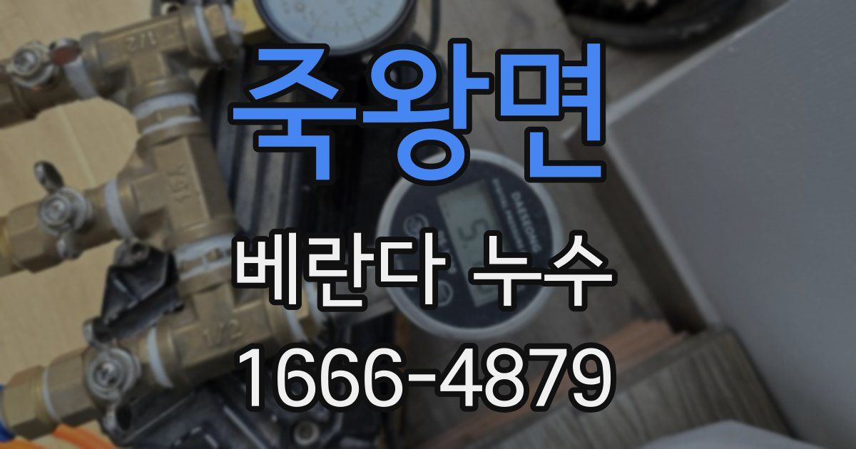 죽왕면 베란다 누수