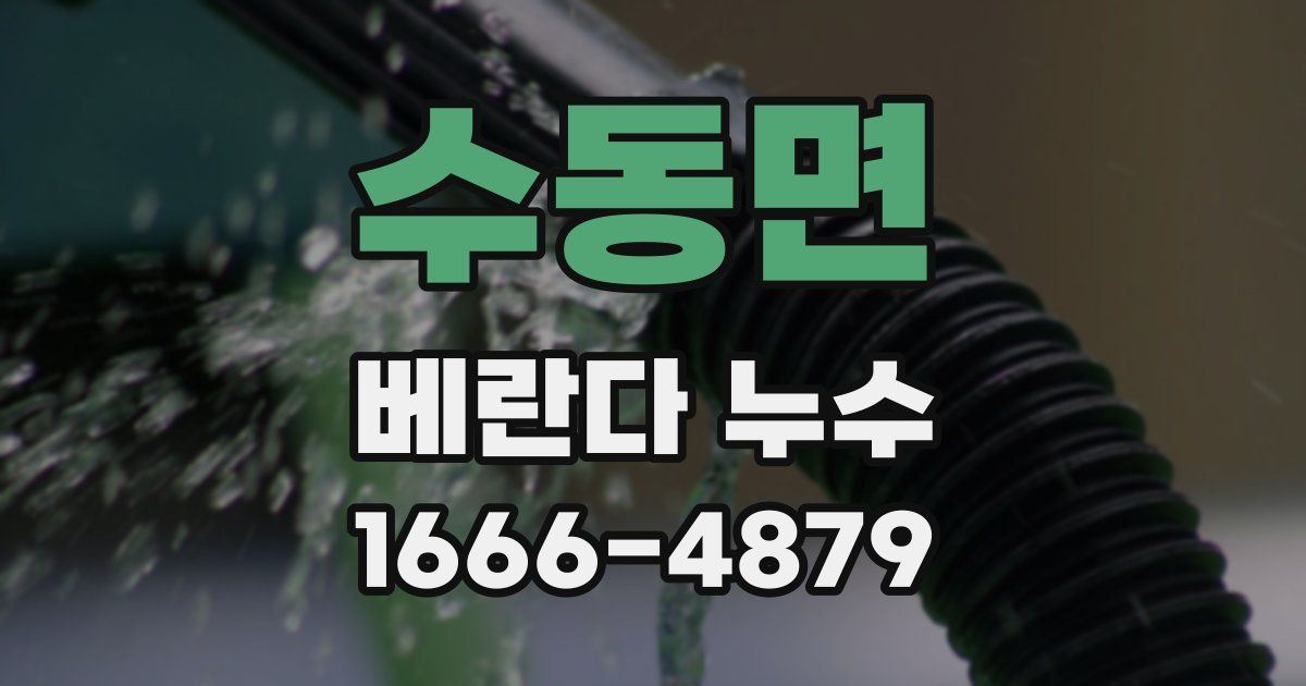 수동면 베란다 누수