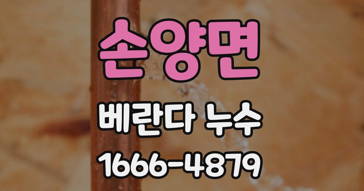 손양면 베란다 누수