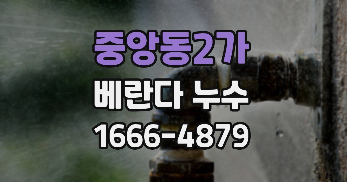 중앙동2가 베란다 누수