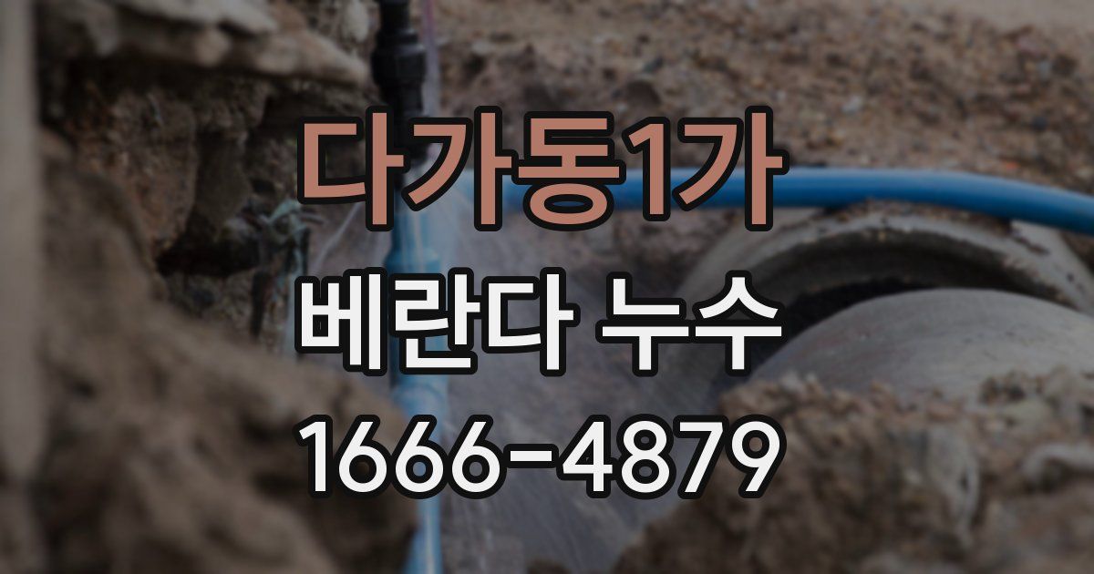 다가동1가 베란다 누수