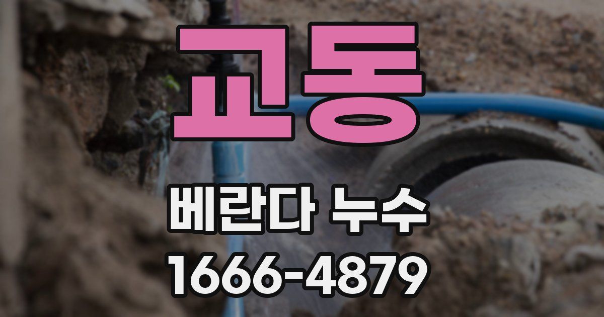 교동 베란다 누수