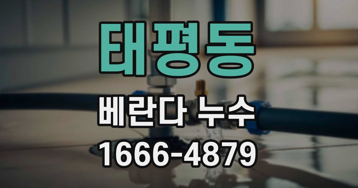태평동 베란다 누수