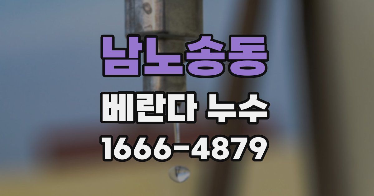 남노송동 베란다 누수