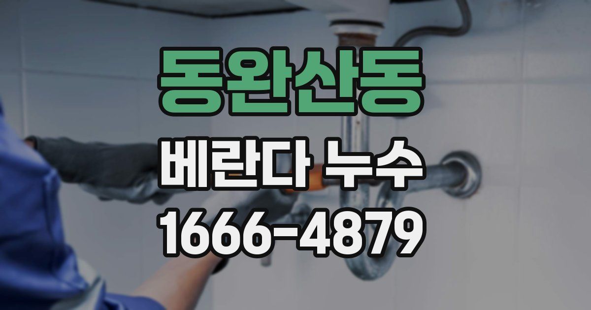 동완산동 베란다 누수