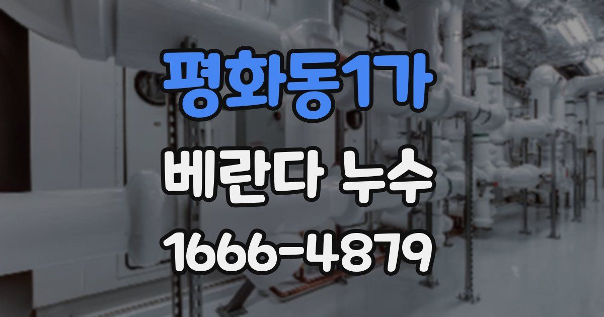 평화동1가 베란다 누수