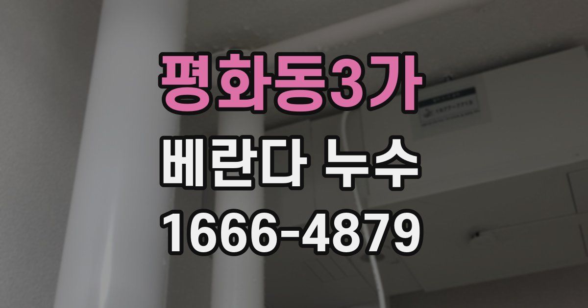 평화동3가 베란다 누수