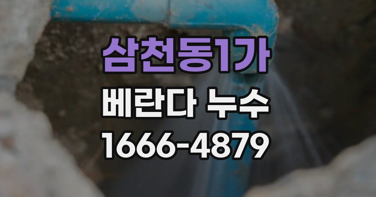 삼천동1가 베란다 누수