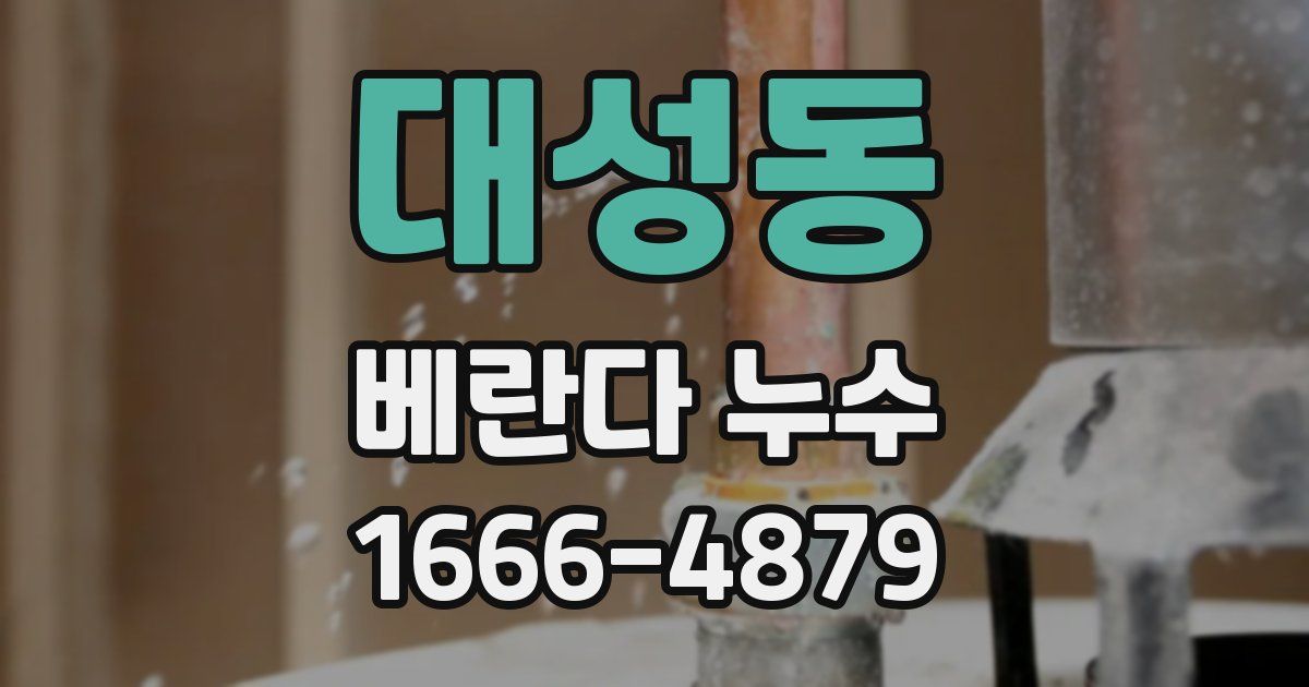 대성동 베란다 누수