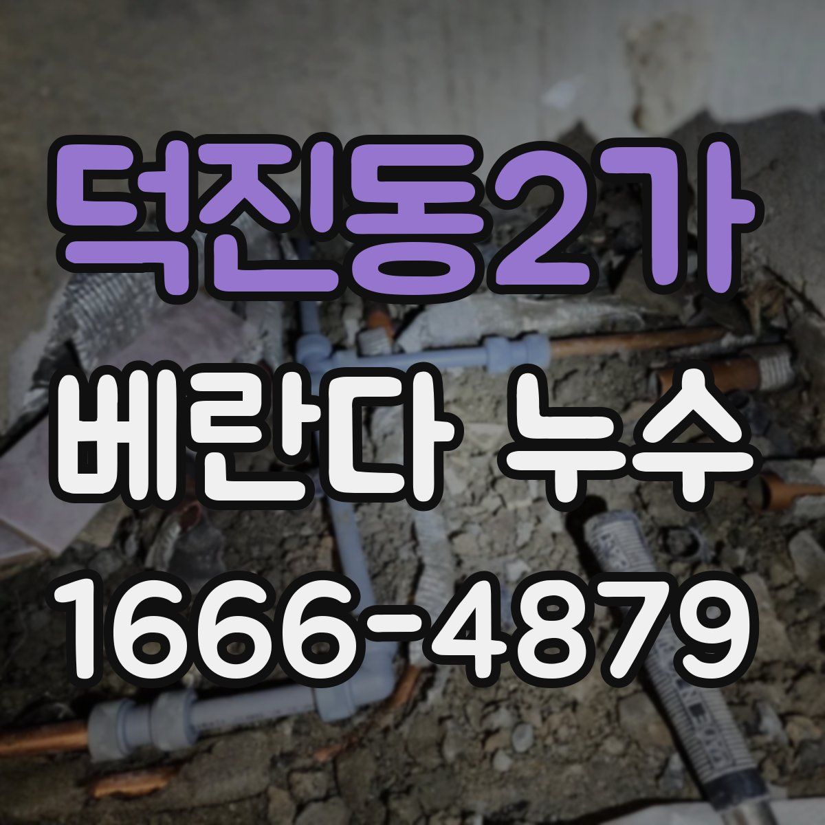 덕진동2가 베란다 누수