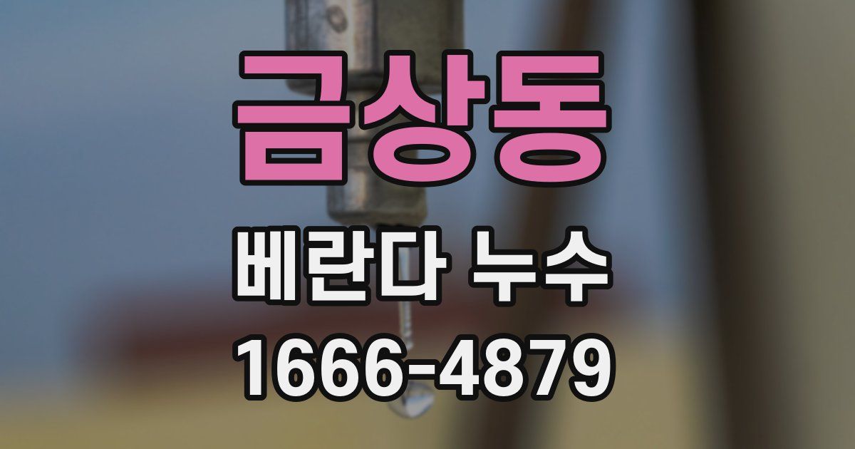 금상동 베란다 누수