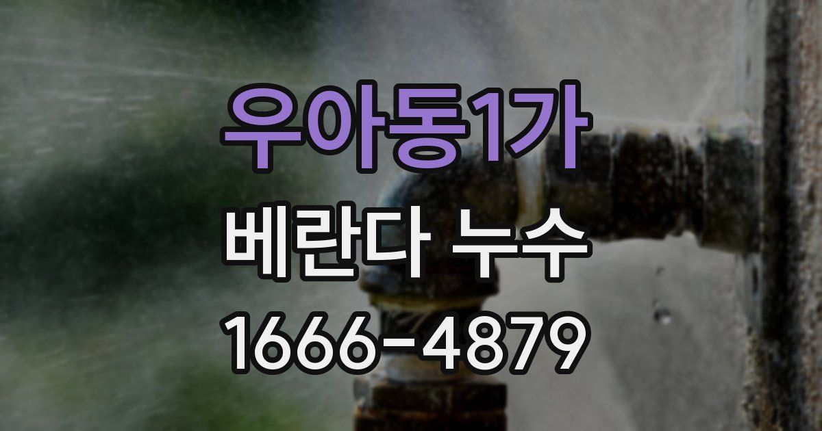 우아동1가 베란다 누수