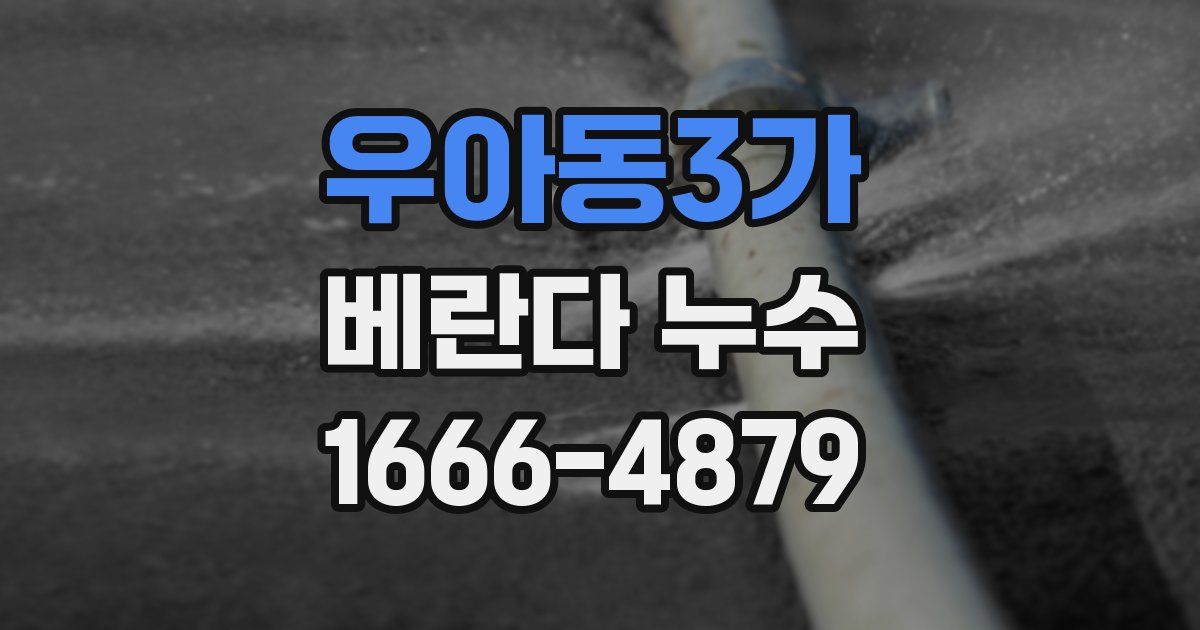 우아동3가 베란다 누수