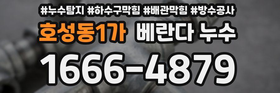 호성동1가 베란다 누수