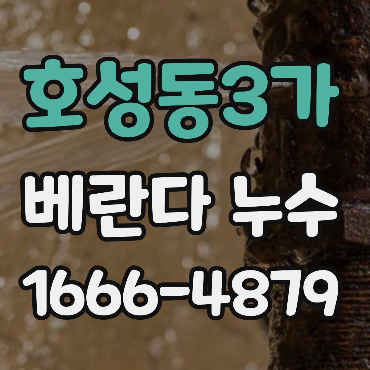 호성동3가 베란다 누수