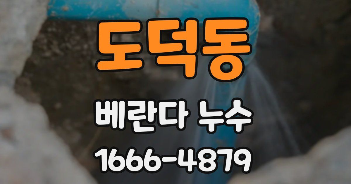 도덕동 베란다 누수