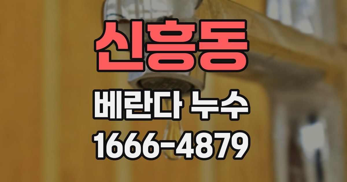 신흥동 베란다 누수