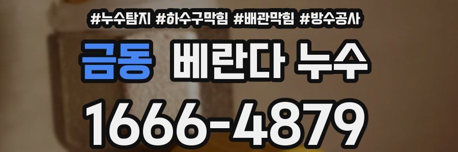 금동 베란다 누수